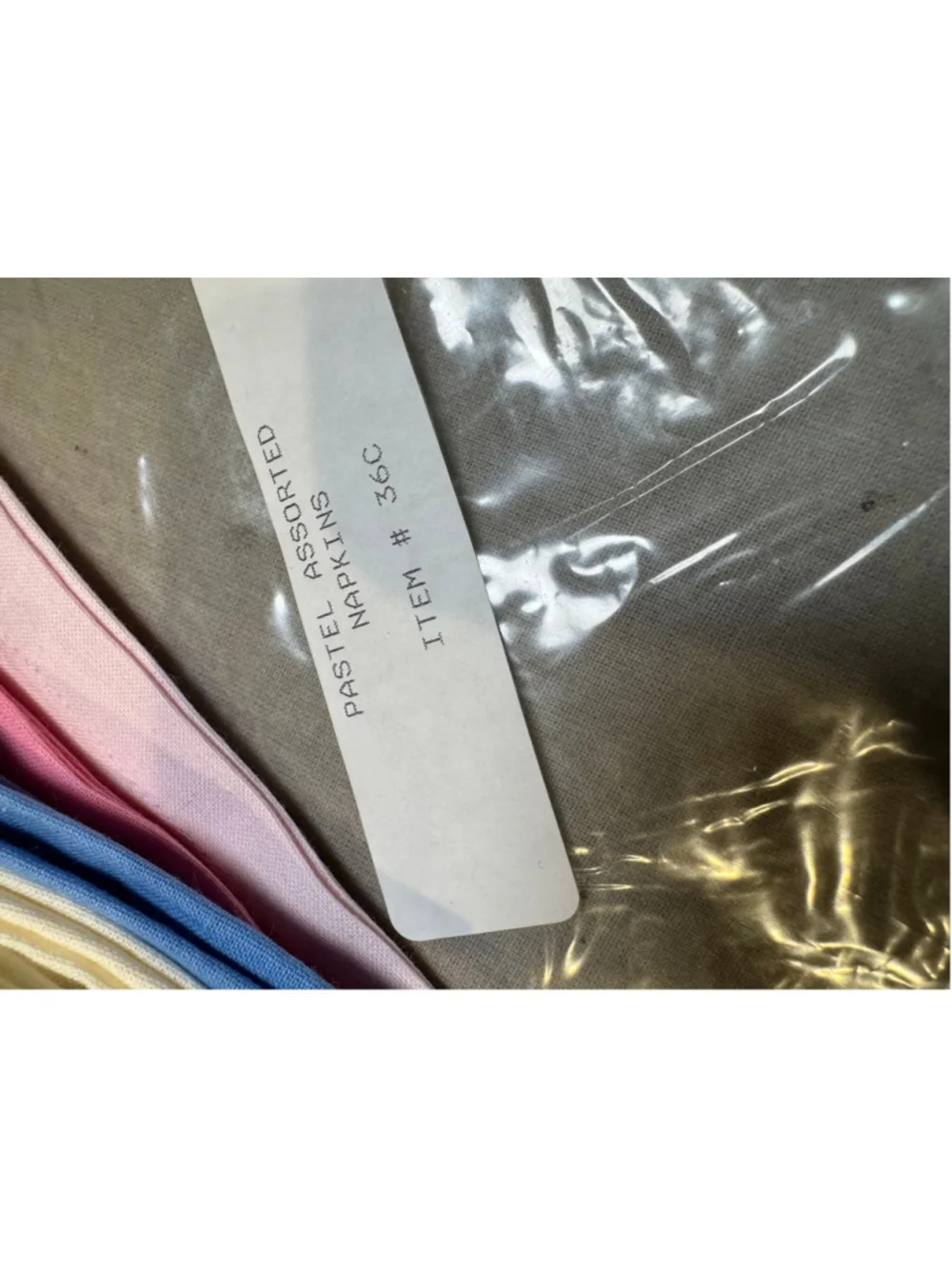 Impressions Pastel Assorted Napkins Set of 12 Multicolor 10x10”